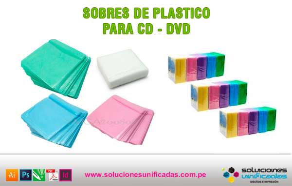 SUCD007 - Estuche sobre de plástico