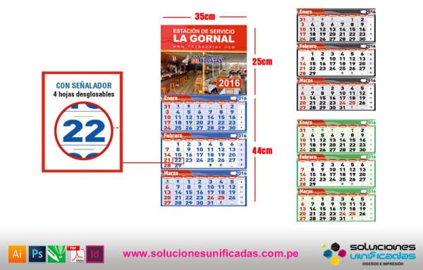 Calendarios de Pared - E1